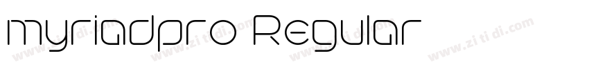 myriadpro Regular字体转换